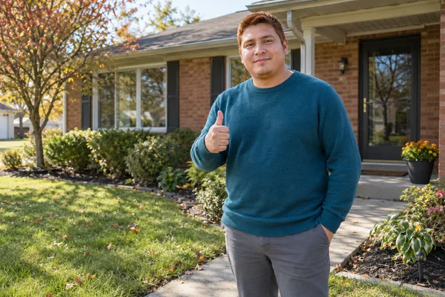 Person giving a thumbs up